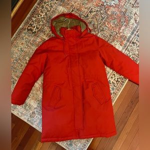 Winter Parka Coat Red